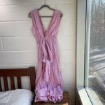 MISA Los Angeles NWT Anthropologie Kensie Tiered Maxi Dress Pink Striped V Neck Photo 3