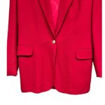 Shawn Thomas Tailored Blazed Jacket Red Women’s Size 12 Photo 4