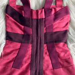 Herve Leger Pink Color Block Dress Photo 7