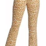 MOTHER The Hustler Ankle Fray Jeans In Prowl Size 25 Animal Print Yellow Photo 0