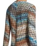 New  Travelers Mirrored‎ Chevron Tie-Front Duster Size Medium Chico's 1 Photo 1