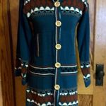 Vintage 70s OOAK. Bell sleeve Shacket Blue Photo 4