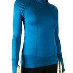 XS CALIA Funnel Neck Teal Marine Long Sleeve Photo 1