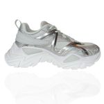 FILA New  Women's 10 Electrove 2‎ Sneakers Silver Sparkle Glitter Metallic Chunky Photo 2