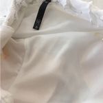 Love Culture Size Small  White Metallic Silver Tiered Ruffle Bodycon Dress EUC Photo 3