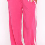 White Fox Boutique  All Star Season Track Pants 32” Pink Size XL NWT Photo 0