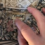 Vivaldi jeanswear vintage floral denim patterned pencil skirt size small Pink Photo 4