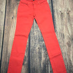 Nautica NWT Women's Red Skinny Jeans Size 2 Slim Fit Denim Photo 0
