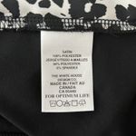 Sympli Shirt Womens 4 Black White Animal Print Satin Dolman Top Bold Edgy Unique Photo 7