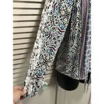 American Rag  Multi-Color Floral Ruffle Long Sleeve Tie At Waist Crochet Size‎ M Photo 2