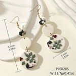 Elegant Polymer Clay Drop Botanical Design for Daily Alloy Ear Hooks Earrings‎ Photo 9