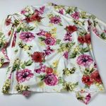 Rags and Couture Rags Couture White Multicolor Floral Cardigan Size M Photo 5