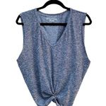 Beyond Yoga Crossroads Bralet Front Twist Gray Space Dye Crop Top Small Photo 0