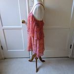 Ecote Tiered Chiffon Boho Dress Womens Size XS Fully Lined Spaghetti Str… Photo 2