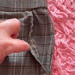 Jules & Leopold  Tan Plaid Flare Pants Photo 4