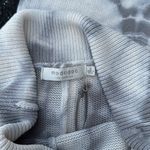 Mododoc Los Angeles Tie Dye Flare Bell Bottom Fold Over Ribbed Knit Pants S NWT Gray Photo 2