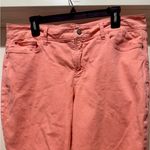 NYDJ Alina Convertible Ankle Jeans Coral Pink Size 16 Lift Tuck Technology Photo 3