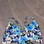 Midori  Blue and Green Floral Bikini Top Photo 1