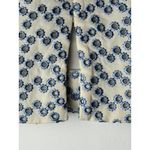 Akris Punto Skirt Women 4 Ivory Blue Embroidered Eyelet Pencil Luxury Preppy Photo 5