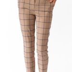 Forever 21 F21 essential grid pattern capris Sz 4 Photo 1