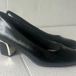 Soft‎ Style Women DEANNA Pumps Shoes Leather Dark Pewter Crosshatch 7.5 WIDE $ Black Photo 0