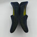 Rothy's  The Loafer Shoes Navy Blue & Neon Metallic Lattice Stitch Women's 9 Photo 2