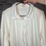 Aerie | women white collared cropped long sleeve Photo 0
