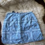Vintage y2k bandana print lace front skort 2000s Zoey Beth Blue Size M Photo 4