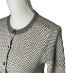J.Crew  Cotton Jackie Cardigan Herringbone Sweater Small Photo 1