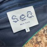 Sea New York‎ Womens Colorblock Sleeveless Leather Trim Dress Green Black Size 2 Photo 8