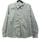 Croft & Barrow Geometric Button Up Shirt Green Large Photo 0