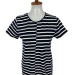 Everlane Dress Small Navy White Striped Short Sleeve Minimalist Photo 1