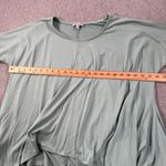 White Birch Handkerchief Hem Tunic Top Women's Medium Green Short Sleeve Photo 5