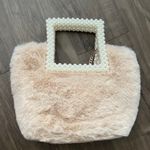 ZARA NEW Fur Bucket Bah With Pearl Handles Photo 2