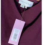 Sachin + Babi Size 16W NEW Stretch Crepe Paulina Formal Maxi Gown Deep Wine Red Photo 5