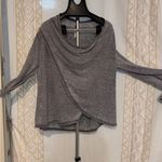 Marika Yoga Balance Draped Pullover Wrap Gym Workout Gray Sz L Size L Photo 2