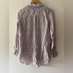 Boden Floral Print 100% Linen Button Down Long Size 2 Photo 3