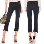 MOTHER Denim MOTHER • The Insider Crop Two Step Fray jeans ankle Not Guilty black flare Photo 13