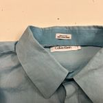 Calvin Klein 100% cotton womens top—large beautiful color-small stain noted Photo 1