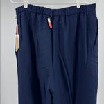 Villager  Navy Blue Women's Trousers 100% wool vintage dead stock new minimalist Photo 6