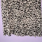 Andree by Unit Mini Shift Dress XL Leopard Print High Neck Short Sleeve Photo 3