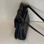 Brighton Black Leather Crossbody Shoulder Bag Heart Lock Woven with Wallet Photo 2