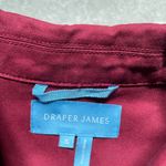 Draper James  Jacket Small Burgundy Red Barn Chore Coat Utility Twill Equestrian Photo 2
