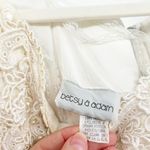 Betsy and Adam Womens Vintage 90s Ivory Lace Bridal Prom Formal Dress Size 16 Photo 6