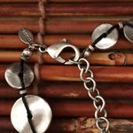 Chico's  Metal Discs on Thread Long Necklace Photo 6