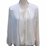 Saks 5th Avenue EUC Saks Fifth Avenue M cream super soft cardigan Photo 0
