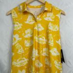 Nike Golf Dri-FIT Women's Sleeveless Printed Polo Top Yellow Size M NWT Photo 8