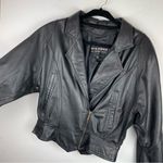 wilson's leather Vtg Y2K Wilson’s Leather Moto Cropped Jacket Sz Medium Biker Asymmetrical Photo 9