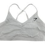 Gymshark  Ruched Sports Bra Crossover Medium Support Adjustable White XS Photo 0