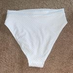 Xhilaration  White Textured Swim Bottom high waisted size medium swim wear Photo 4